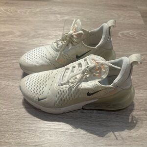 Nike Cream and Black Sneakers